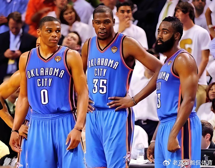 雷霆三少解散后哈登或达3万分 威少难望其项背